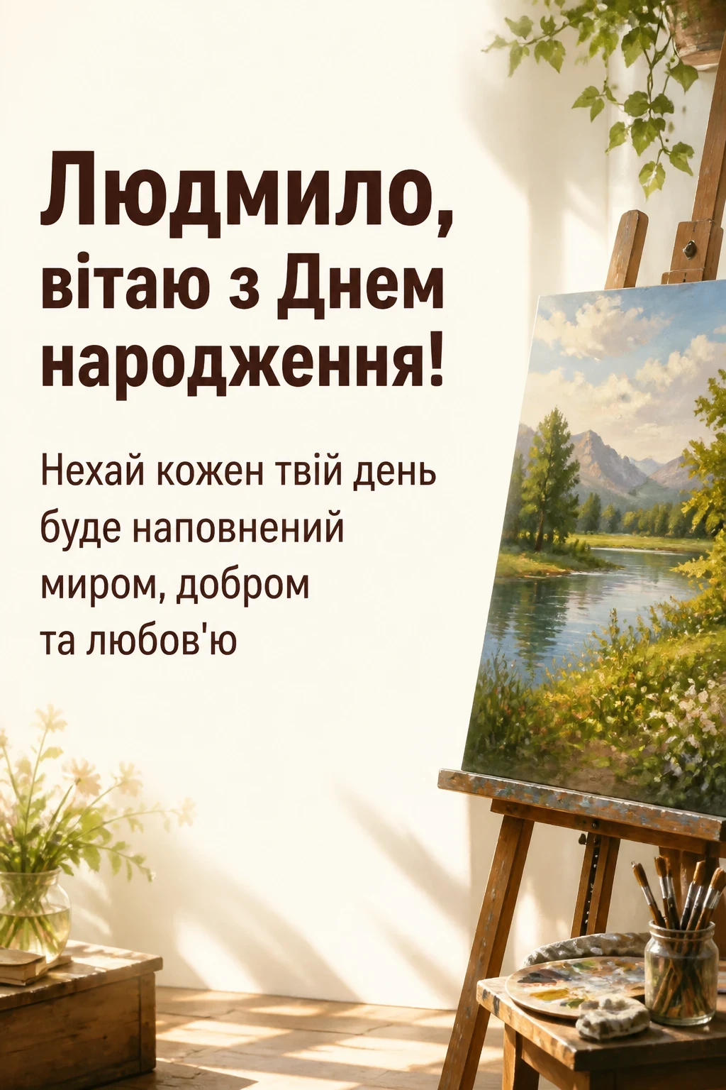 з днем народження людмила