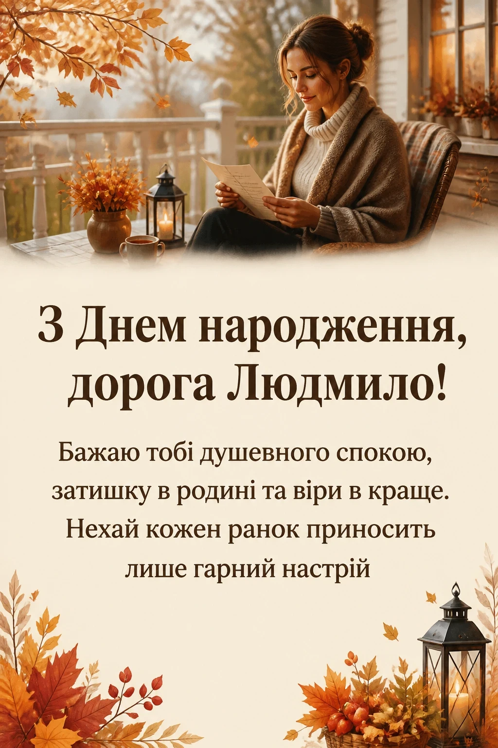 з днем народження людмила