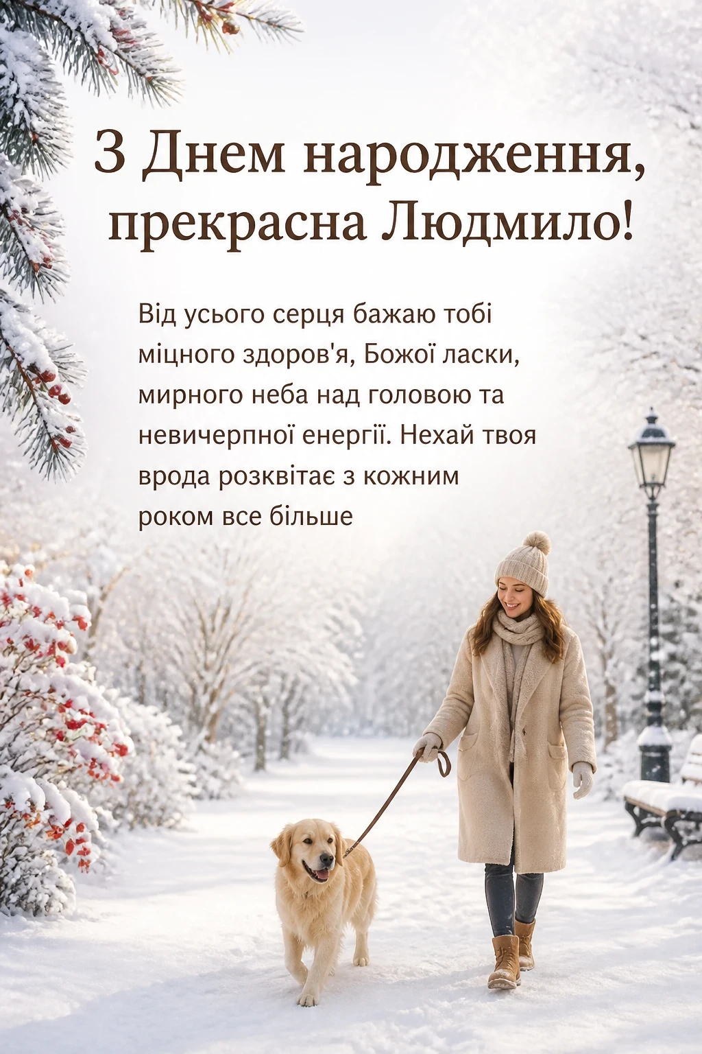 з днем народження людмила