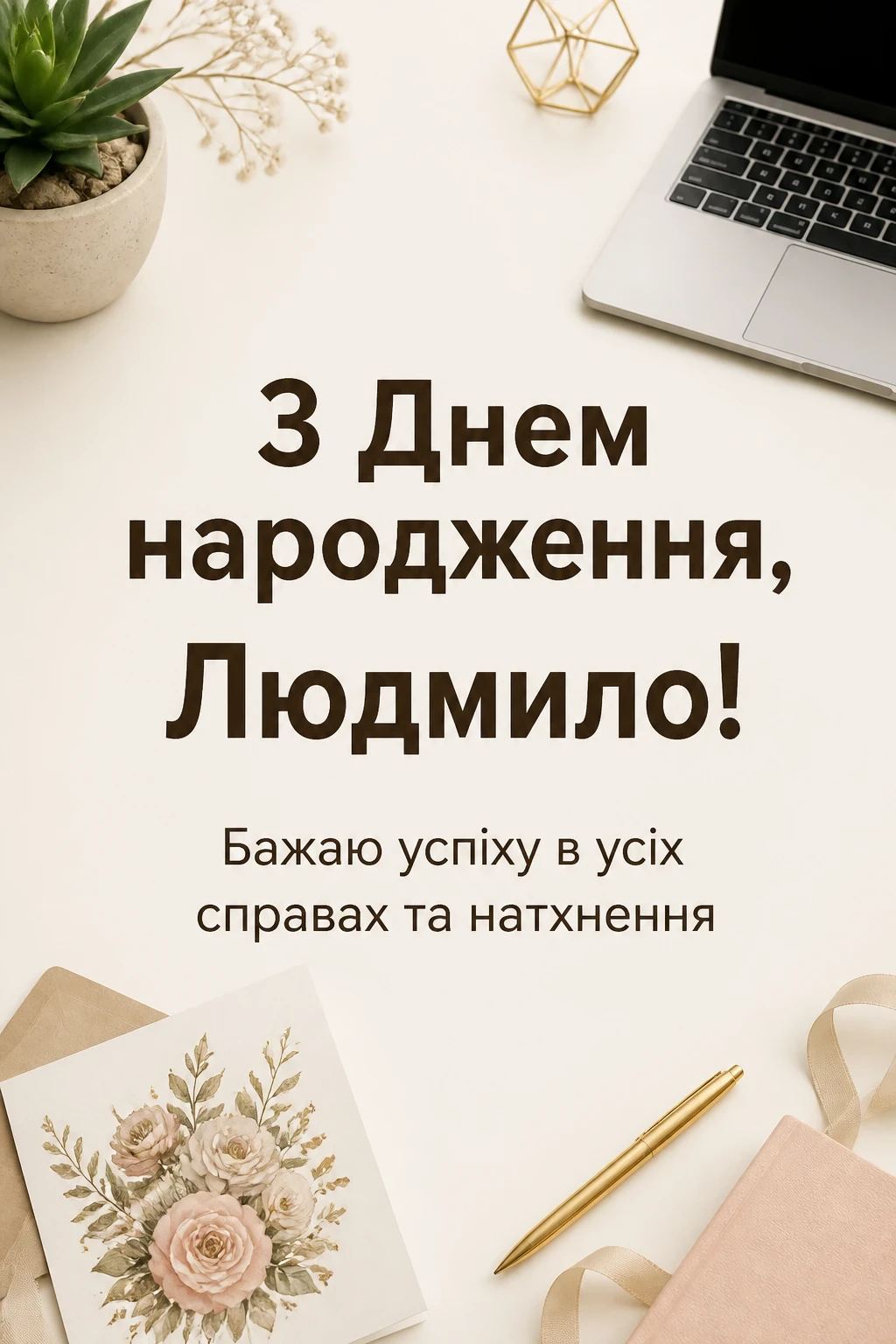 з днем народження людмила