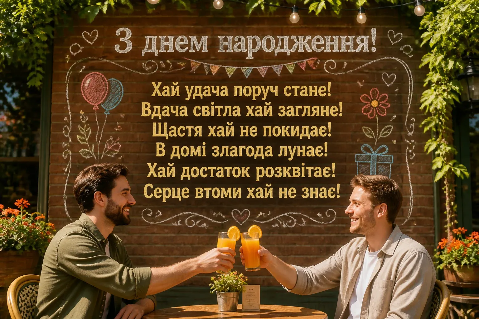 привітання з днем народження друга